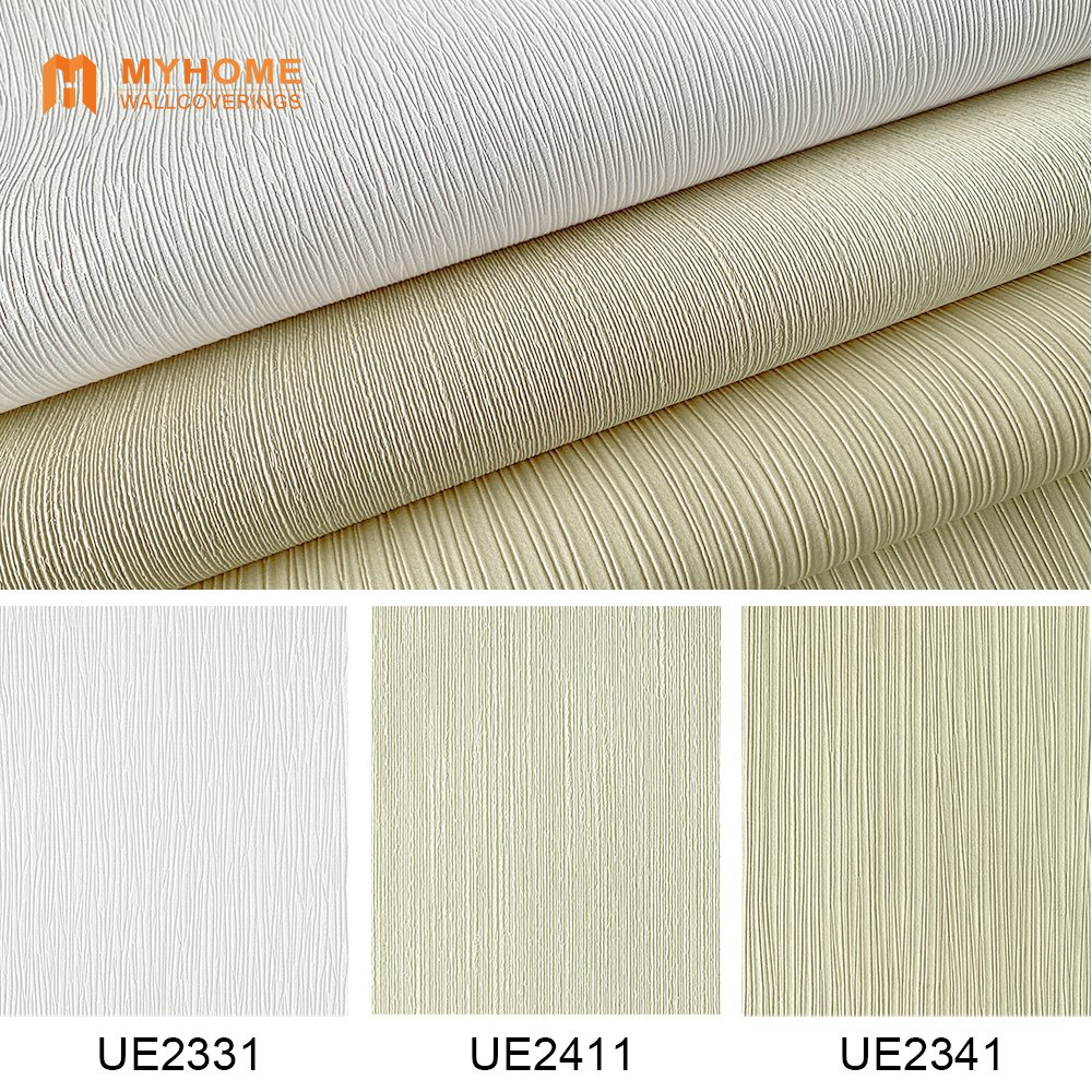 Luxury 54 inch fabric backed vinyl wall paper commercial hotel wallpaper