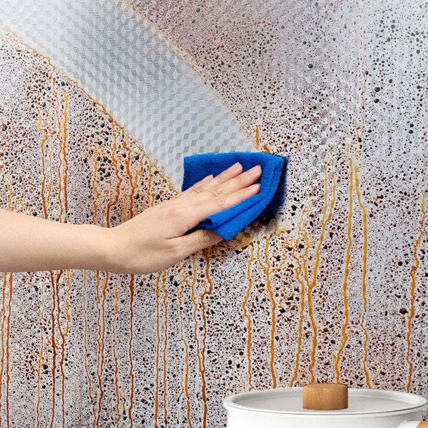 Kitchen Backsplash Wallpaper Stickers Cabinet Sticker Kitchen Self Adhesive Kitchen Aluminum Foil Stickers Oil Proof Waterproof