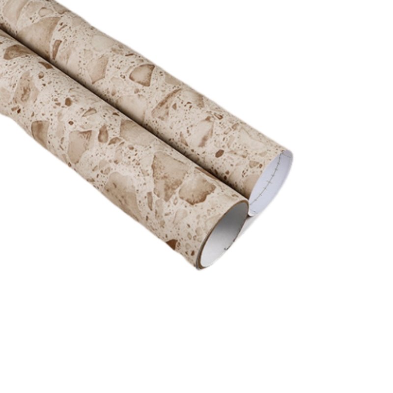 Marble Pvc Waterproof Vinyl film Wallpaper Furniture Decorative Film Roll Adhesive Marble Wallpaper manufacture