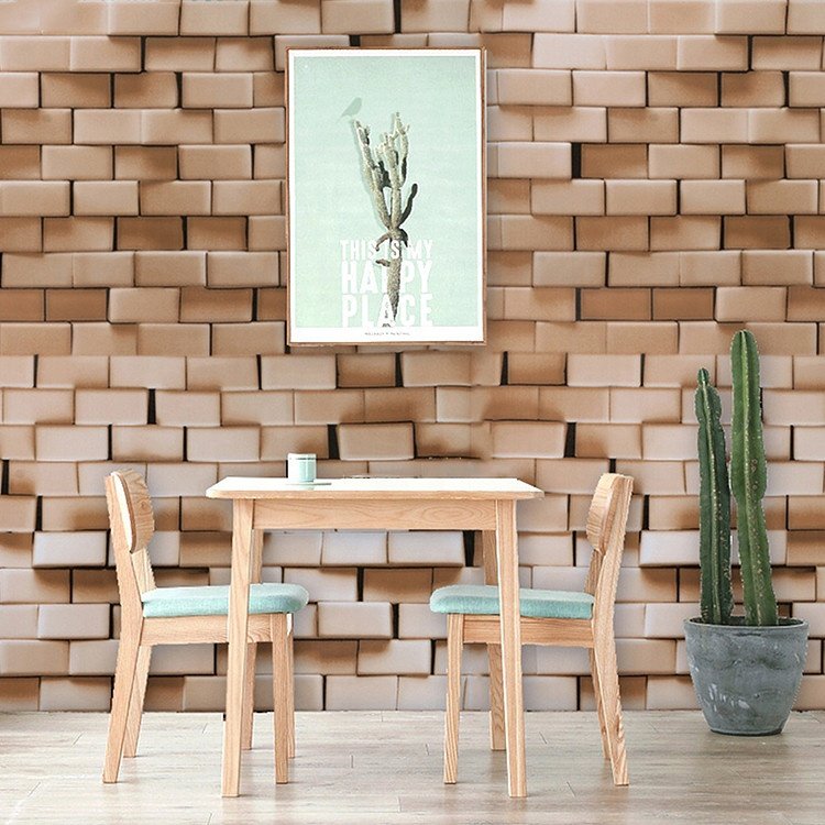Wholesale Self Adhesive Wall Paper Backing With Glue PVC Wallpaper Roll For Interior Decoration