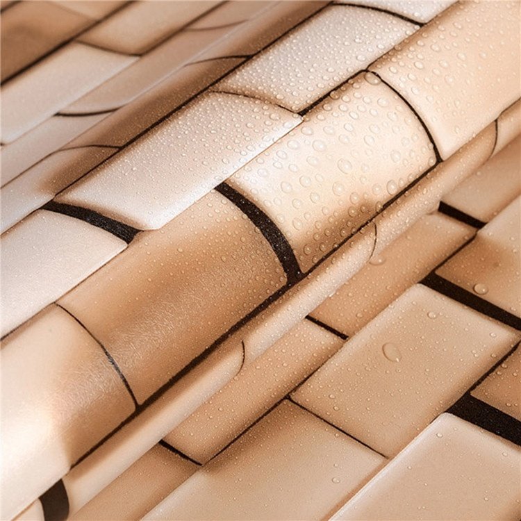 Wholesale Self Adhesive Wall Paper Backing With Glue PVC Wallpaper Roll For Interior Decoration