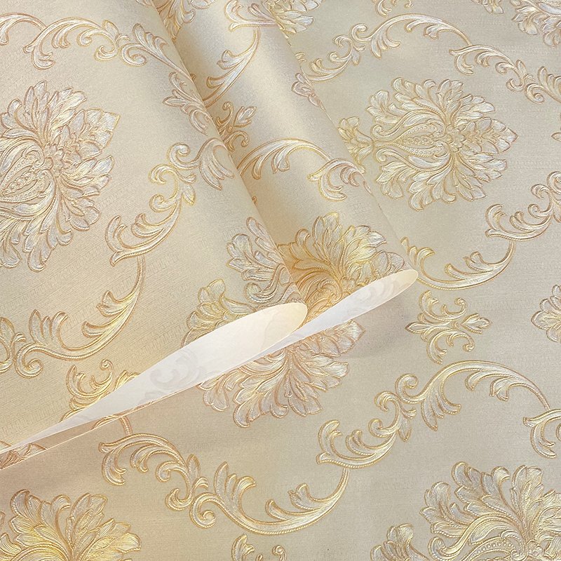 3D Home Decoration Wallpaper Interior Design 3D Design Non woven Damascus Bedroom Wallpaper Beauty salon wall paper
