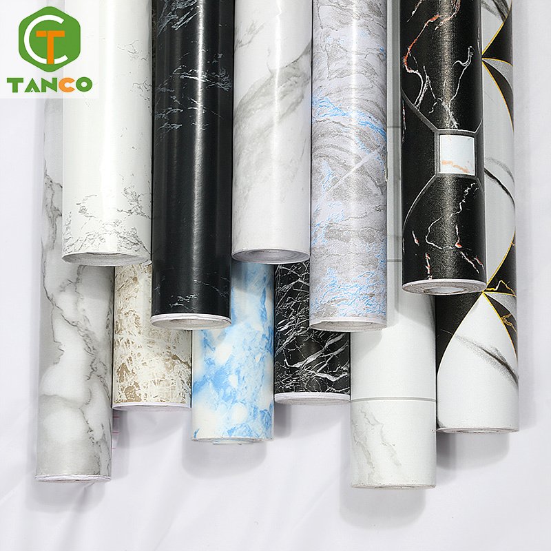 Alternative marble pvc self-adhesive wallpaper peel and stick wall paper for decoration