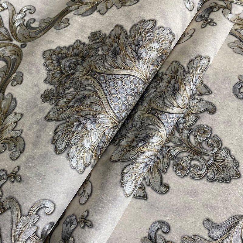 High quality 3D Damascus wallpaper home decoration with large floral texture villa office hotel living room TV background wall