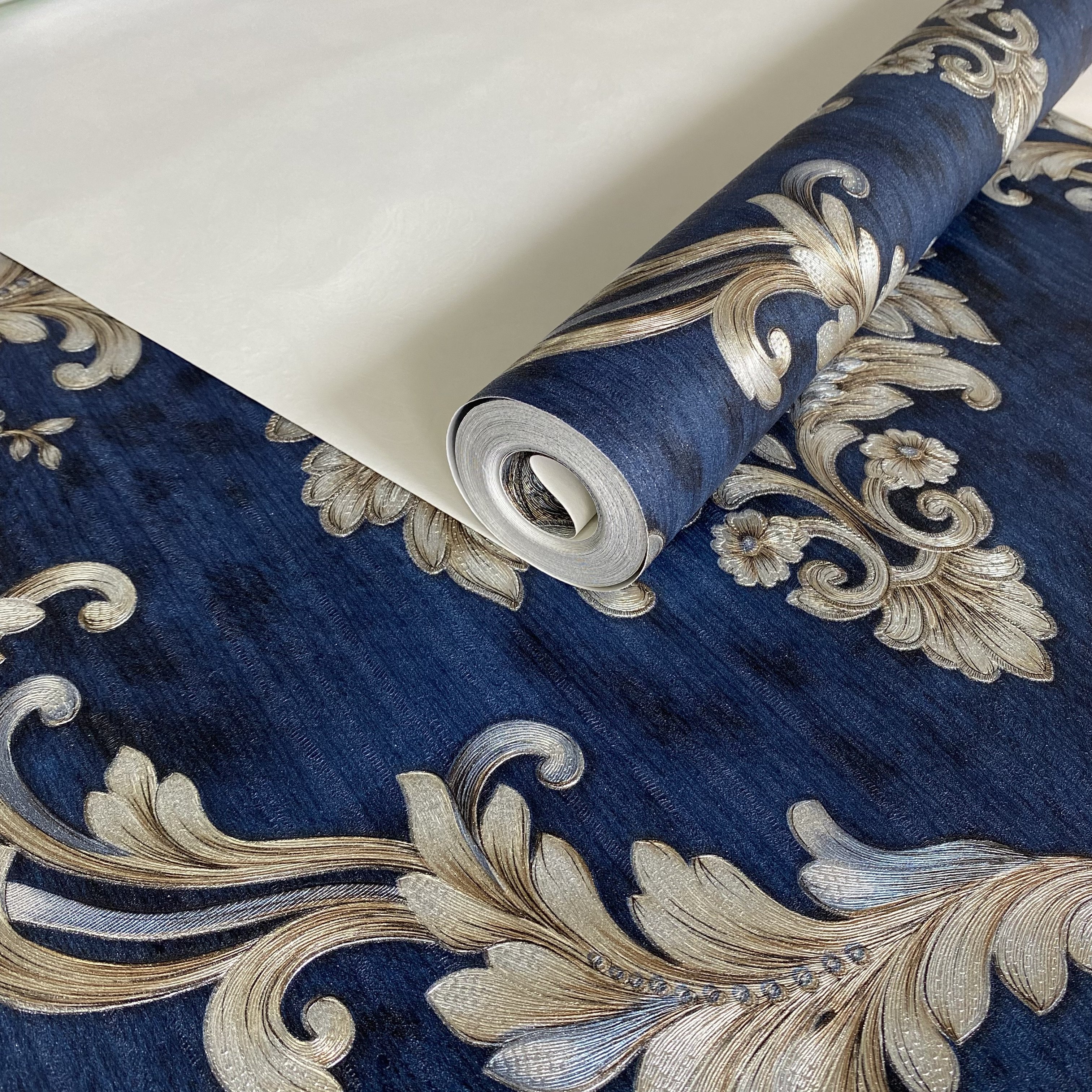 High quality 3D Damascus wallpaper home decoration with large floral texture villa office hotel living room TV background wall