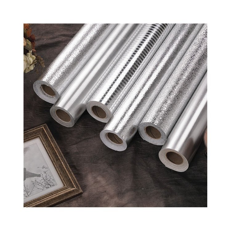 Best selling Aluminum silver self adhesive waterproof wallpaper for homeshold