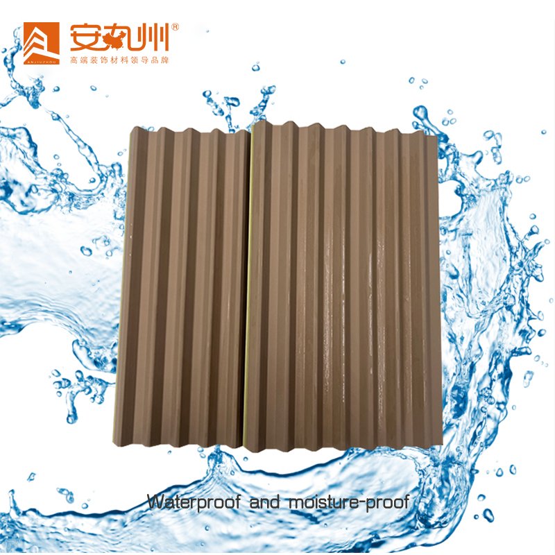 Interior decoration with triangle customizable bamboo and wood grille wall panels