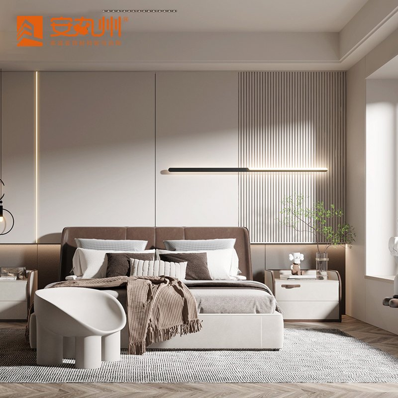 Interior decoration with triangle customizable bamboo and wood grille wall panels