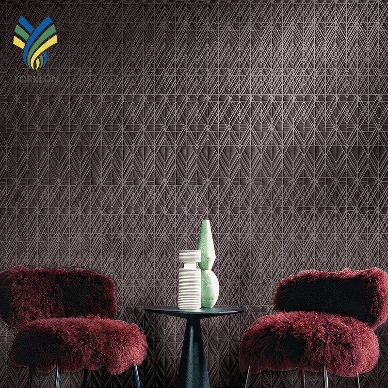 YKTB2024 Nature Luxury Decoration Velvet Sound Attenuation Wall paper Wallpaper Rolls For Bedroom Walls