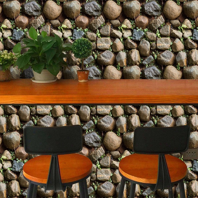 YIYAO Decorative 3d Wall Paper for Hotel Bionic Stone Modern Wallpapers Wallpaper 3d Home Decoration Waterproof Eco-friendly PVC