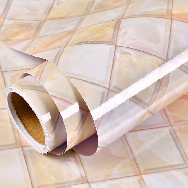 3d asian adhesive peel and stick textured marble kitchen wallpaper waterproof stone design roll custom