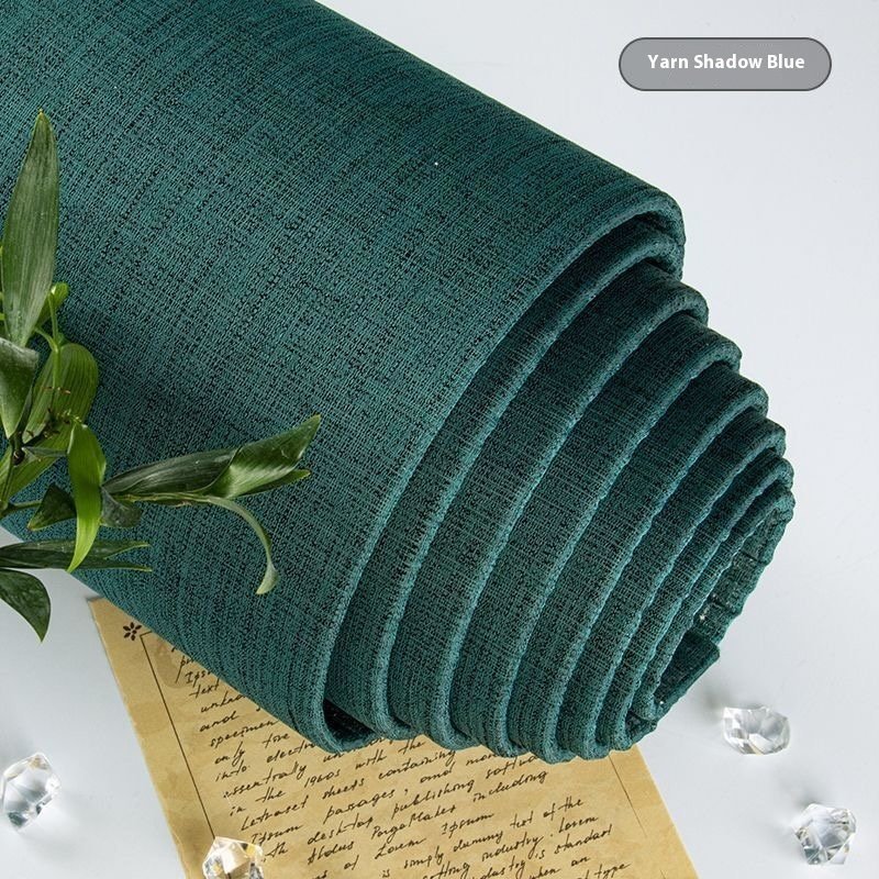 Modern Linen Textured Fabric 3D Wallpaper Rolls Manufacturer's Self-Adhesive Peel Stick Style Easy Removable for Home Decoration
