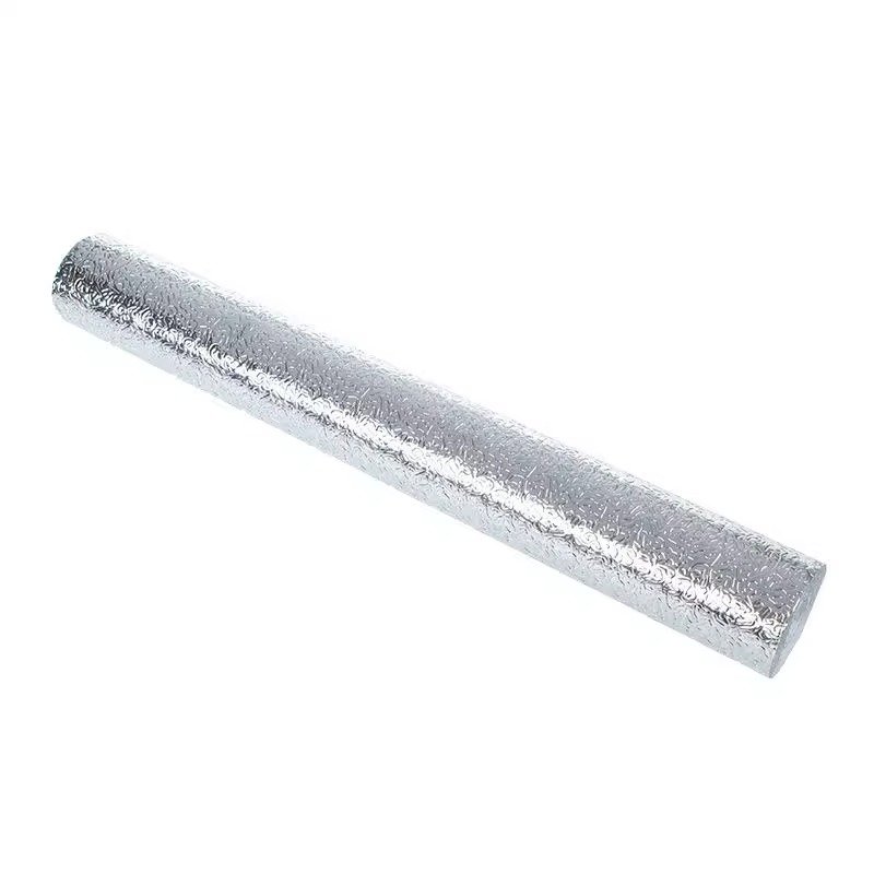 Oil-proof wall stickers kitchen backsplash Peel and paste self-adhesive pvc wallpaper rolls thickened silver aluminum foil