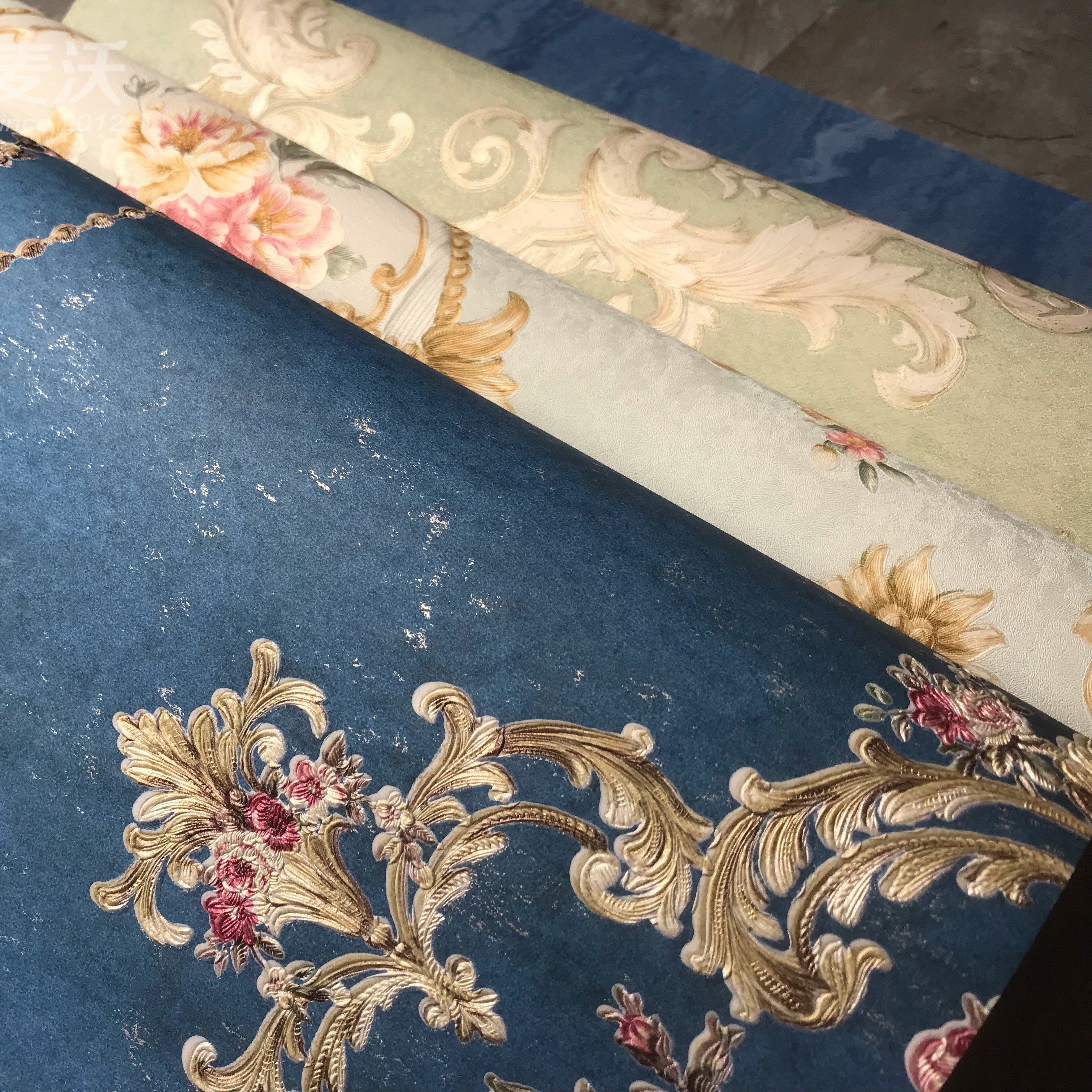MyWow High Quality 0.53m Ahlstrom Embossed 130gsm Floral Natural Leave Nonwoven Wallpaper For Home Decor