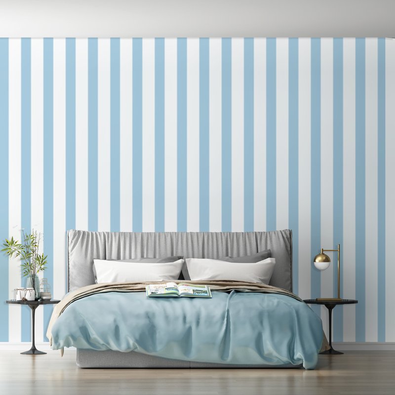 Black and white striped minimalist wallpaper living room bedroom interior wall decoration modern wallpaper