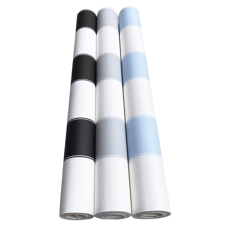 Black and white striped minimalist wallpaper living room bedroom interior wall decoration modern wallpaper