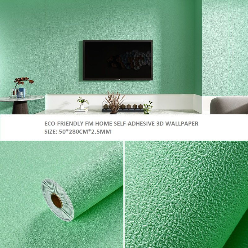 wallpaper width 50cm length 2.8m Grey wallpaper roll with adhesive backing