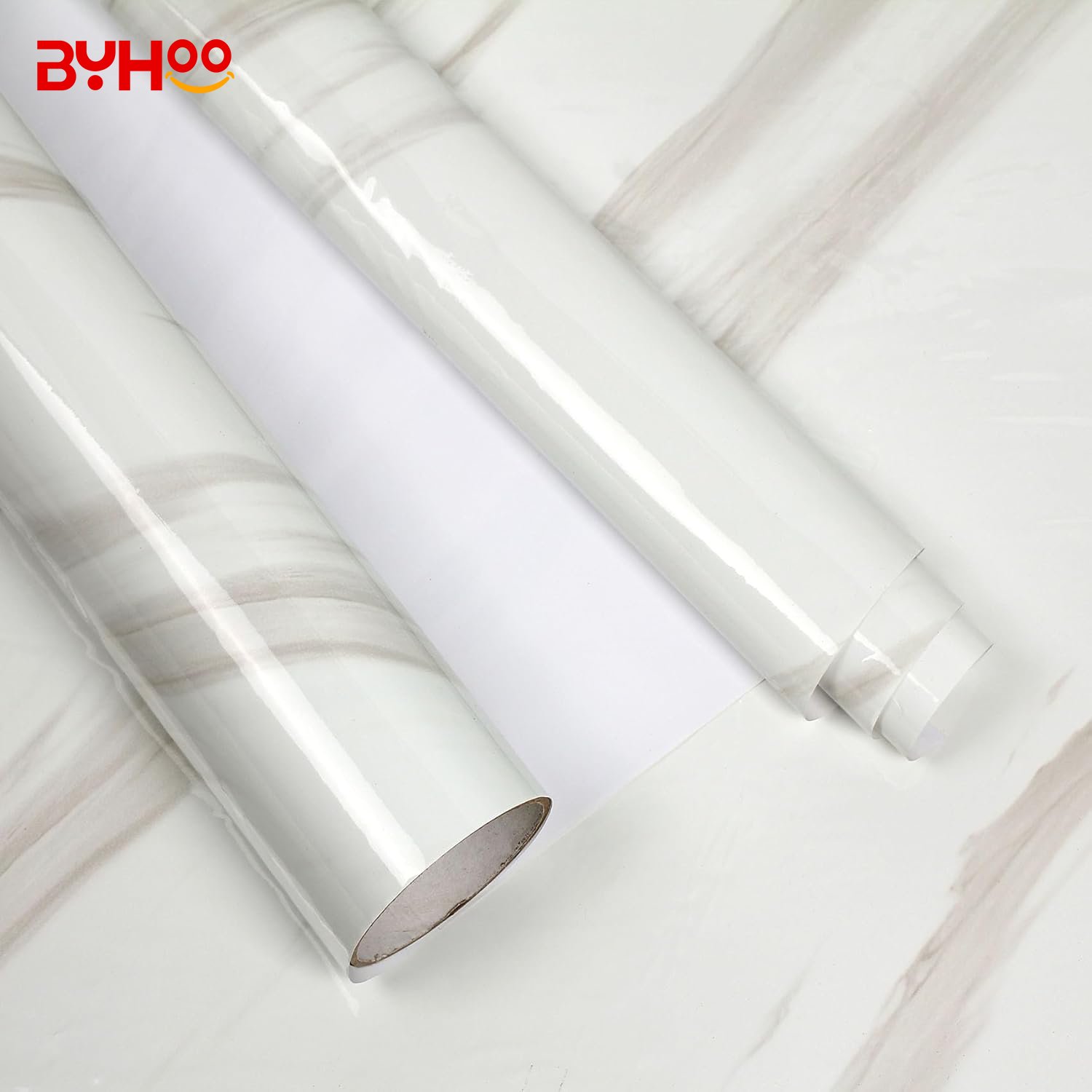 2024 latest design Black and White Peel and Stick Waterproof Self Adhesive Marble Wallpaper for Bathroom Countertops