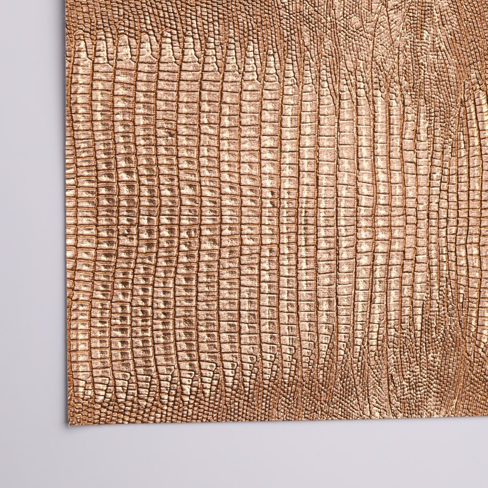 New Innovation High end luxury style Crocodile skin pattern Rose Red Gold Glossy texture wallpaper for Luxury clothing Store