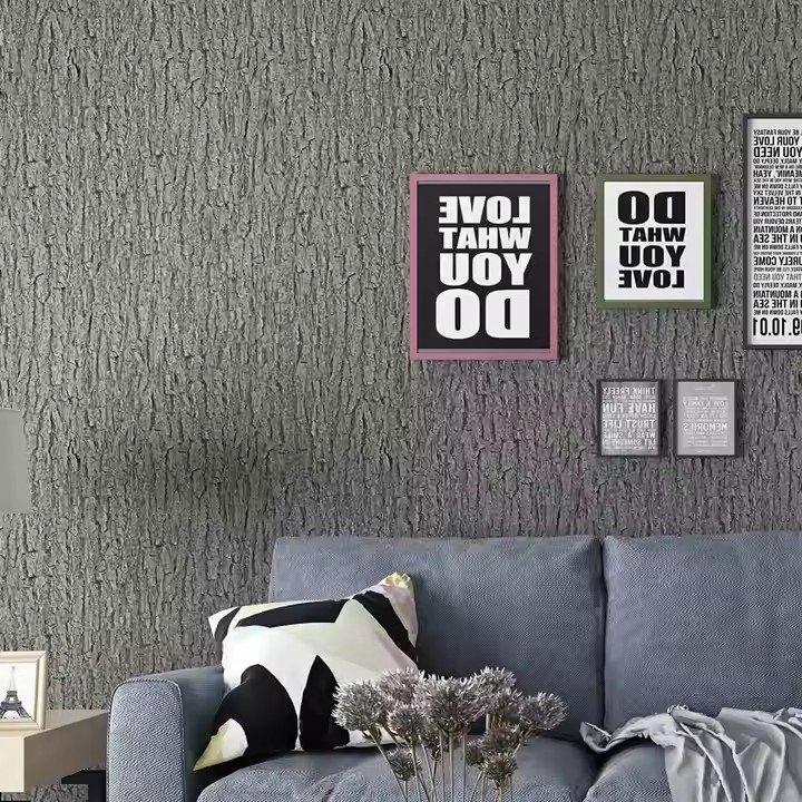 Minimally simulated bark self-adhesive wallpaper for living rooms offices hotels background walls personalized wallpaper