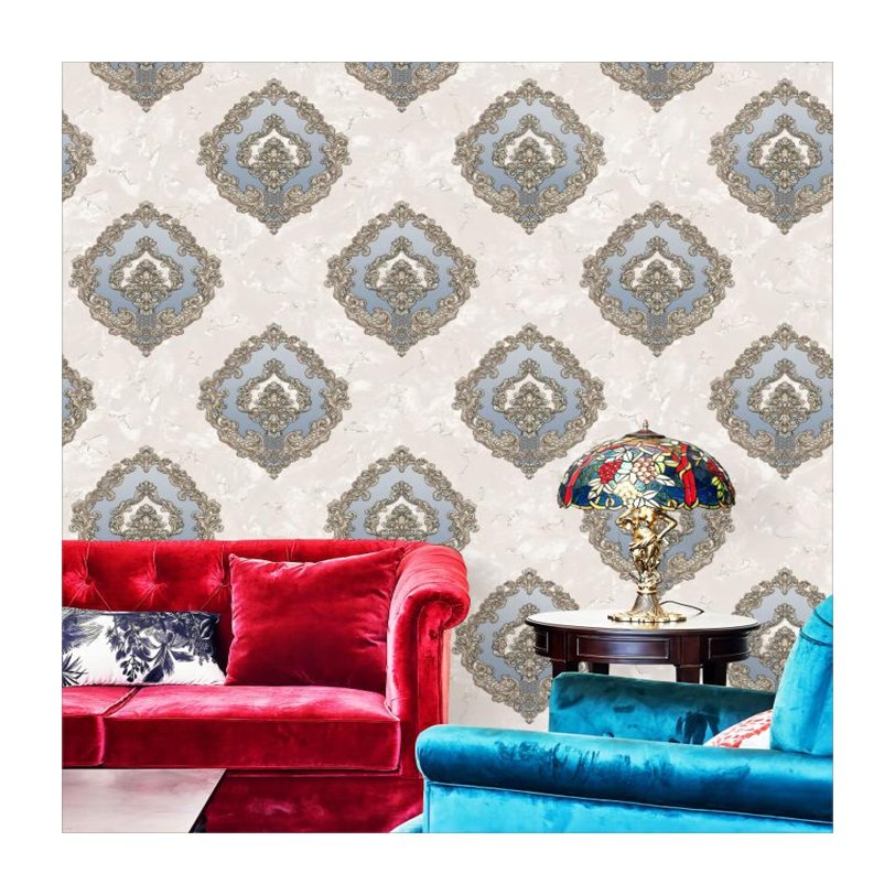 made in china new designs 106 wallpaper home decor 3d damask flower 1.06 wallpapers