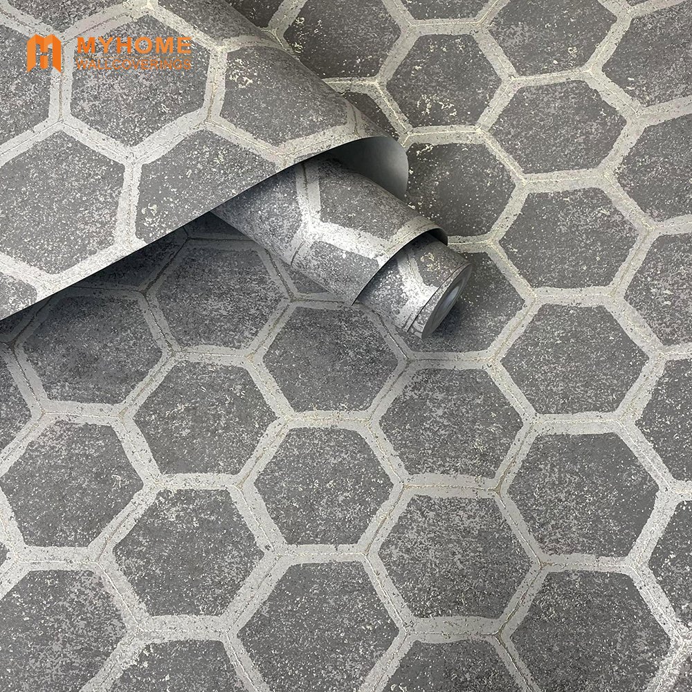 Luxury 53cm textured bedroom gold non woven wallpaper rolls