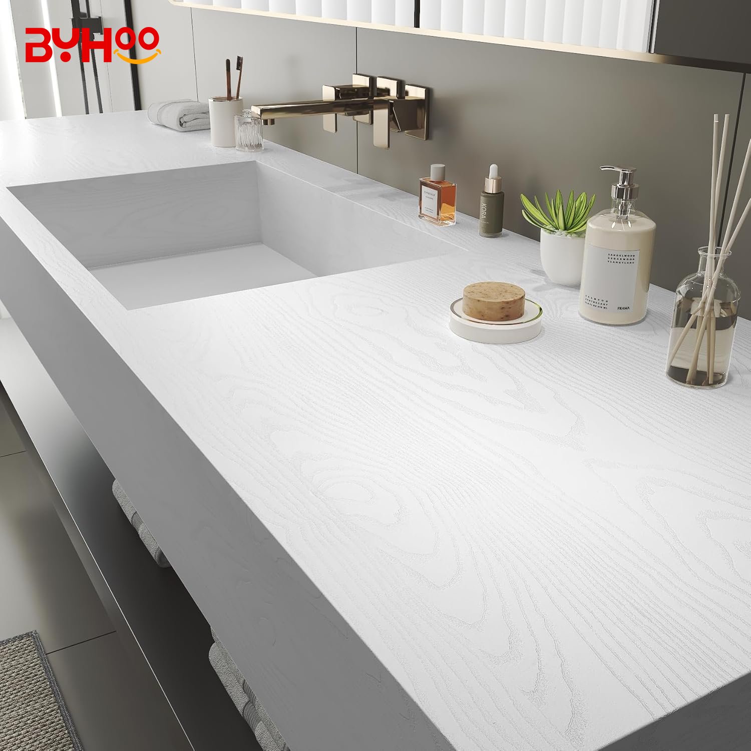 Imitated Wallpaper Film Decorative Countertop Furniture Renovated Wallpaper Self Wood Adhesive Removable Gloss Waterproof