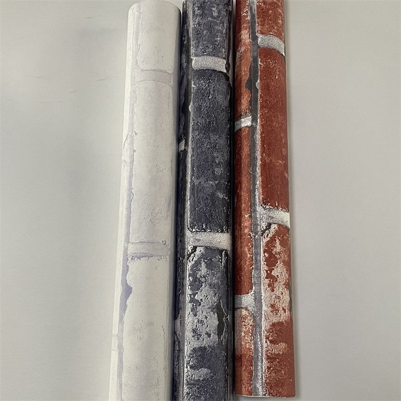 Sticker Wallpaper Brick 3D Space Mural Vinyl Wallpaper for Walls Gray Wallpaper Auto Colant Murale