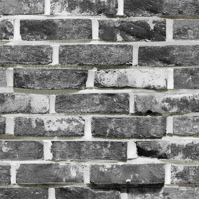 Sticker Wallpaper Brick 3D Space Mural Vinyl Wallpaper for Walls Gray Wallpaper Auto Colant Murale