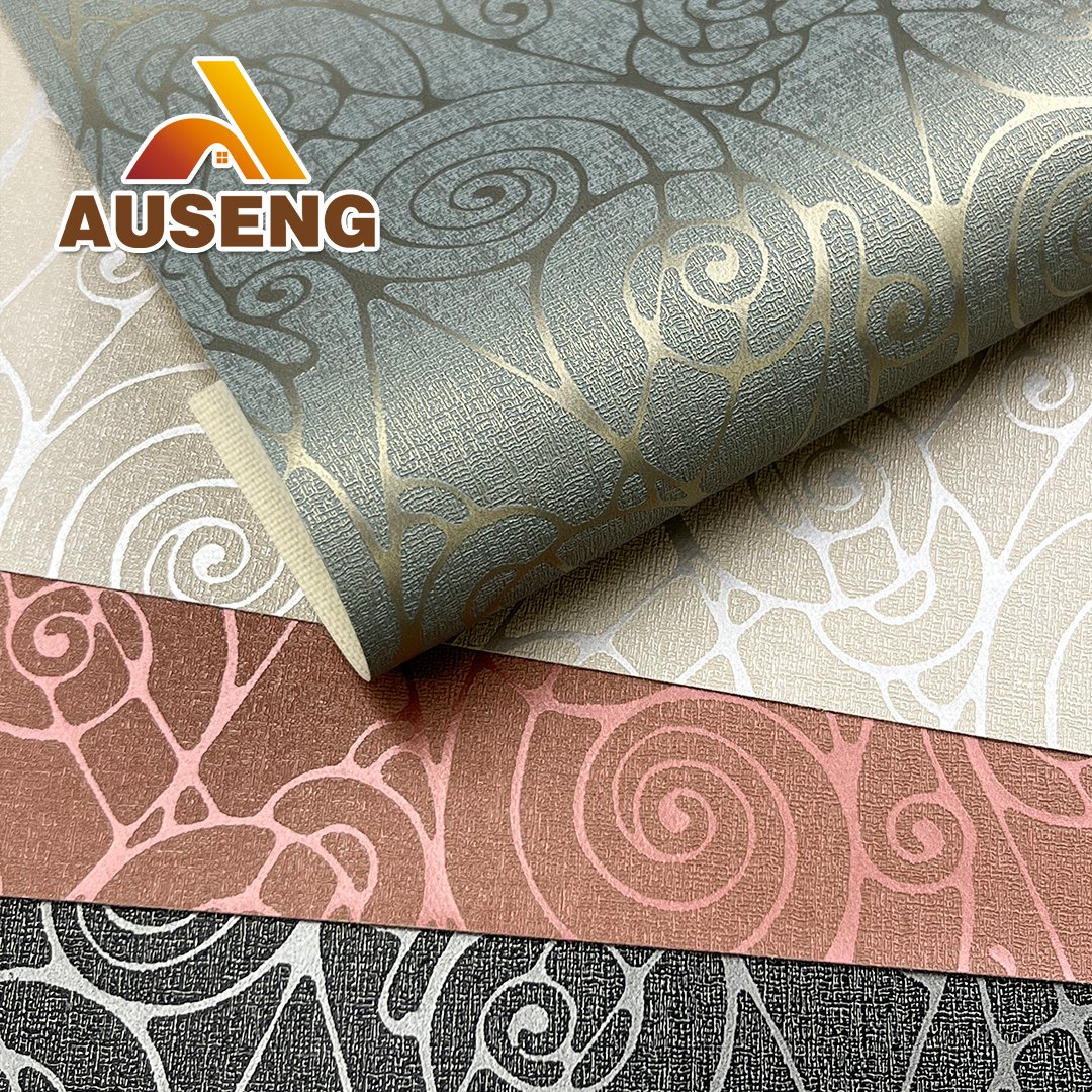 A Custom Luxury Texture Wall Decor ASTM E84 Class A Certification Background Textile Cloth Wallcovering Wallpaper