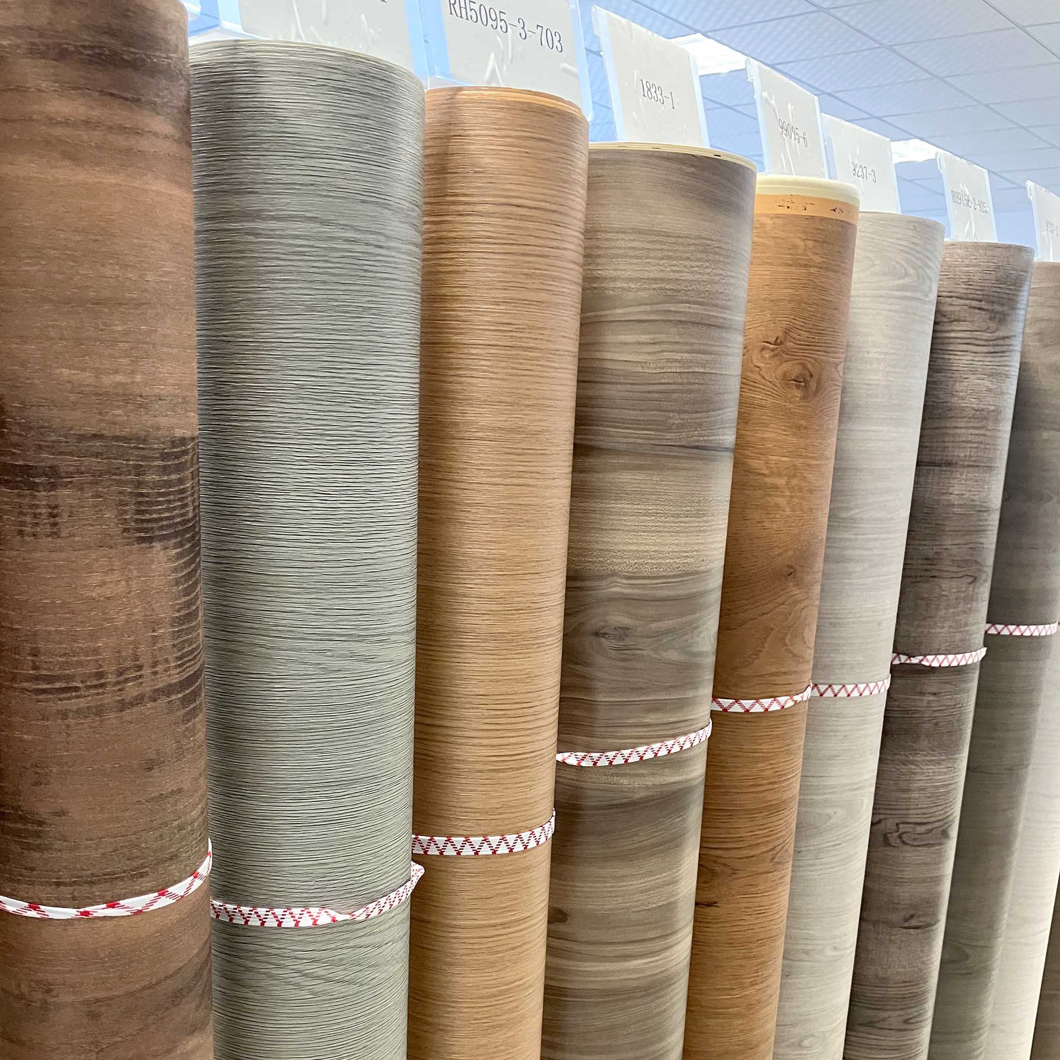 Laminate Paper for wood manufacturers heat resistant adhesive vinyl roll wooden adhesive sheet interior pvc film