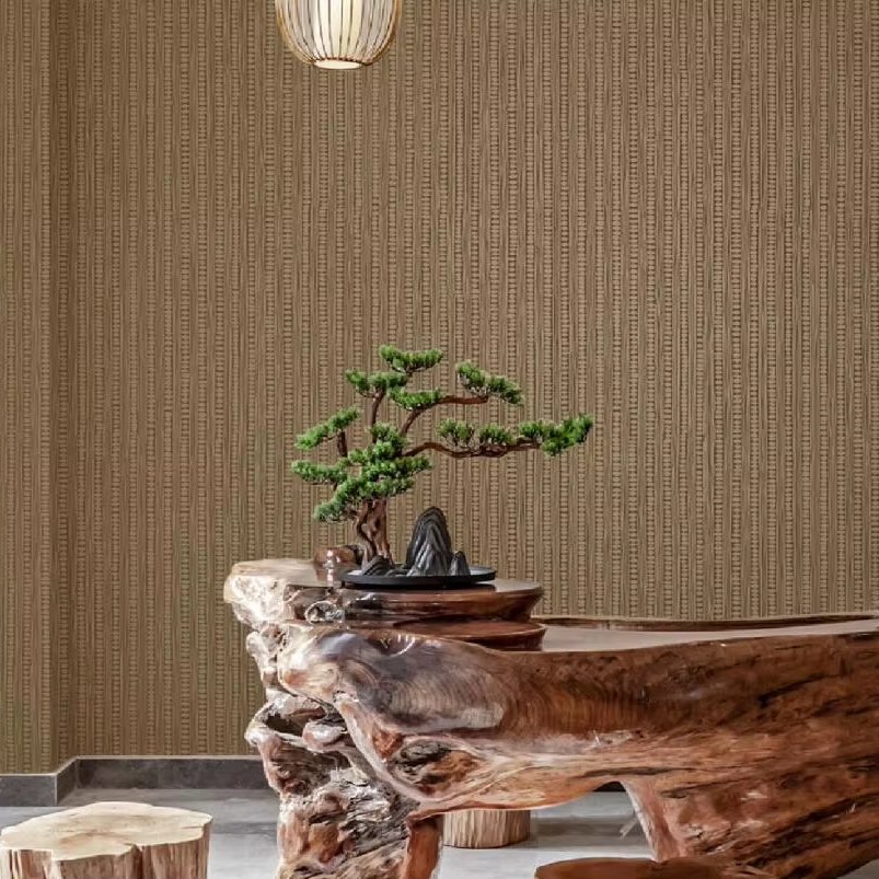 2024 MyWow Hot Selling Modern Italian Ready Stock Deep Embossed Textured 0.53m Vinyl Wallcovering PVC Wallpaper