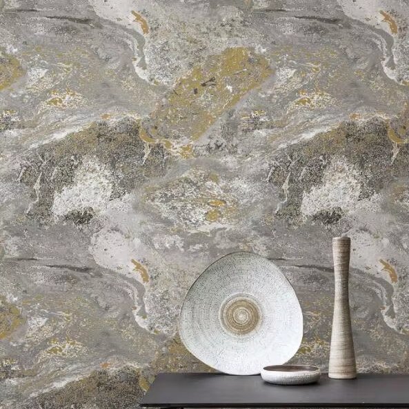 2024 MyWow Hot Selling Modern Italian Ready Stock Deep Embossed Textured 0.53m Vinyl Wallcovering PVC Wallpaper