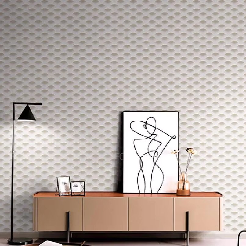 2024 MyWow Hot Selling Modern Italian Ready Stock Deep Embossed Textured 0.53m Vinyl Wallcovering PVC Wallpaper