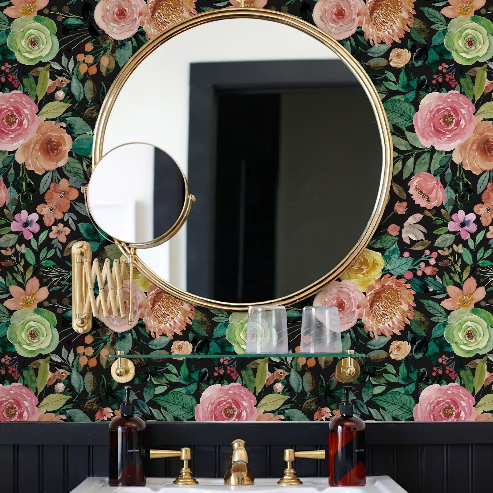 Digital printing wall paper flower wallpaper for printing 3d home decoration mural pvc roll adhesive wall for living room
