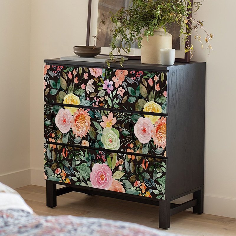 Digital printing wall paper flower wallpaper for printing 3d home decoration mural pvc roll adhesive wall for living room