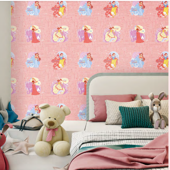 factory hot wallpaper selling 3d design wallpaper Mickey Mouse cartoon wallpaper