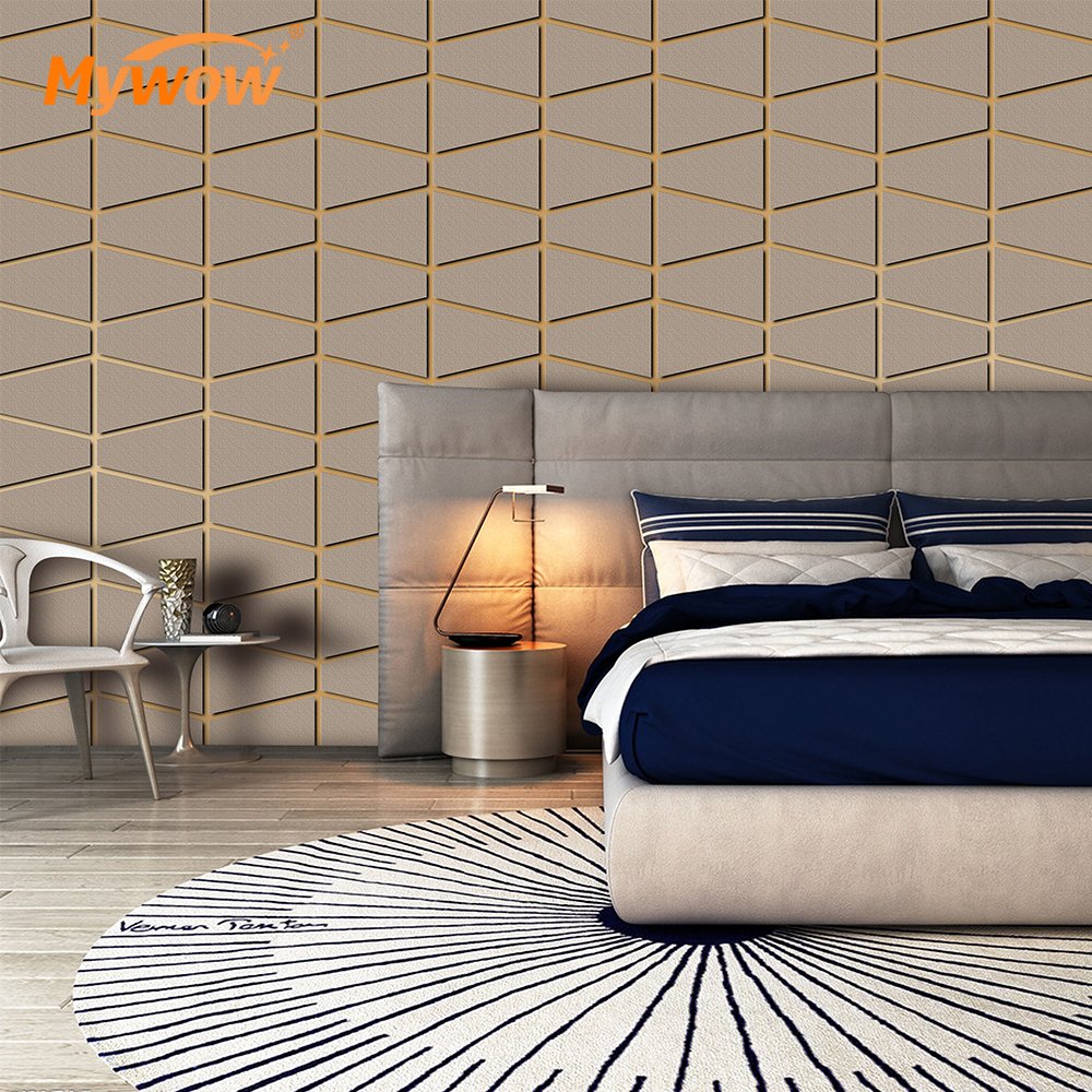 Favorite Modern 3d Suede Velvet Custom Wholesale Papier Peint Home Decoration Wallpaper For Wall