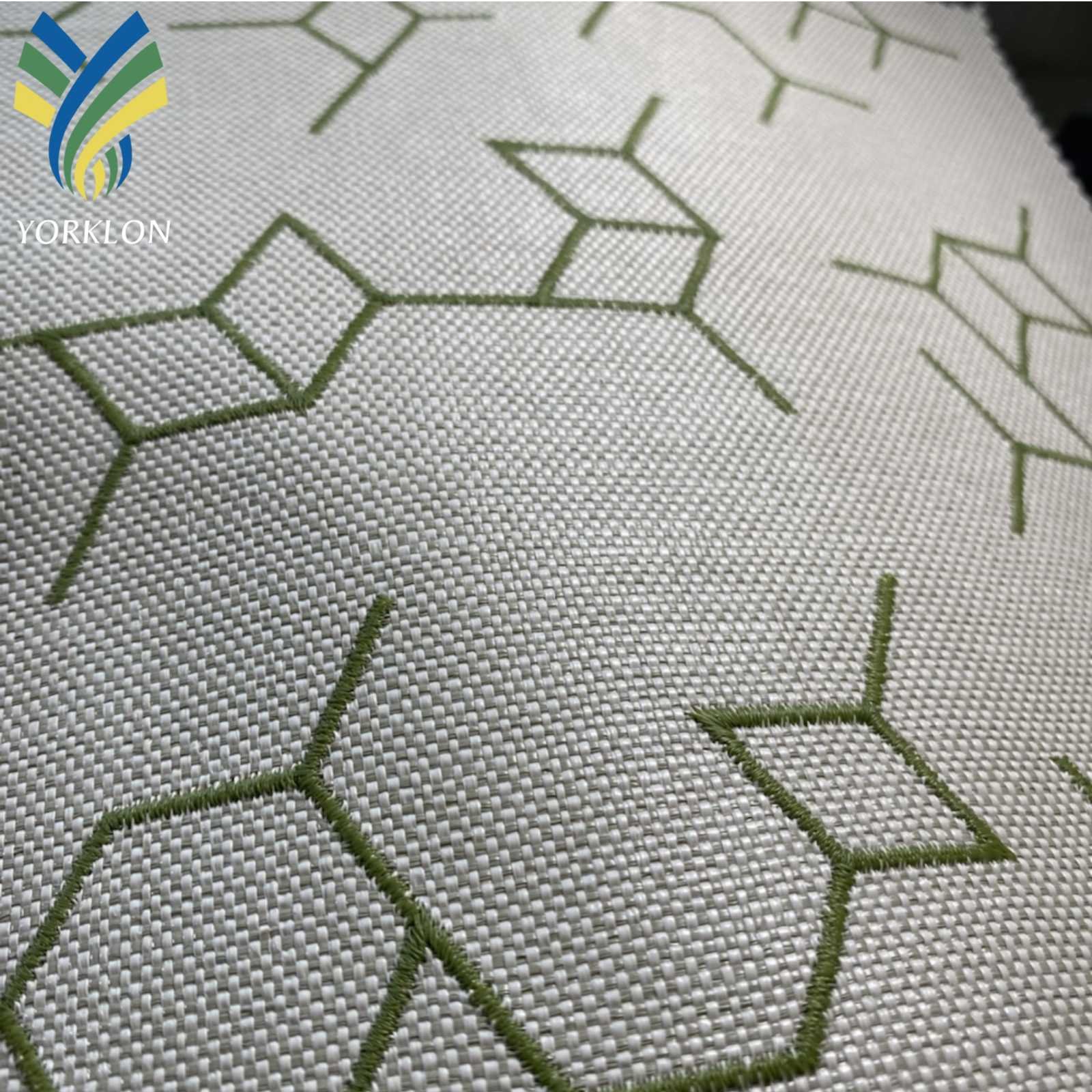 CX 6771 Geometric PE Embroidery Woven Texture Wallpaper Wall Covering For Hotel Wall Background Decoration
