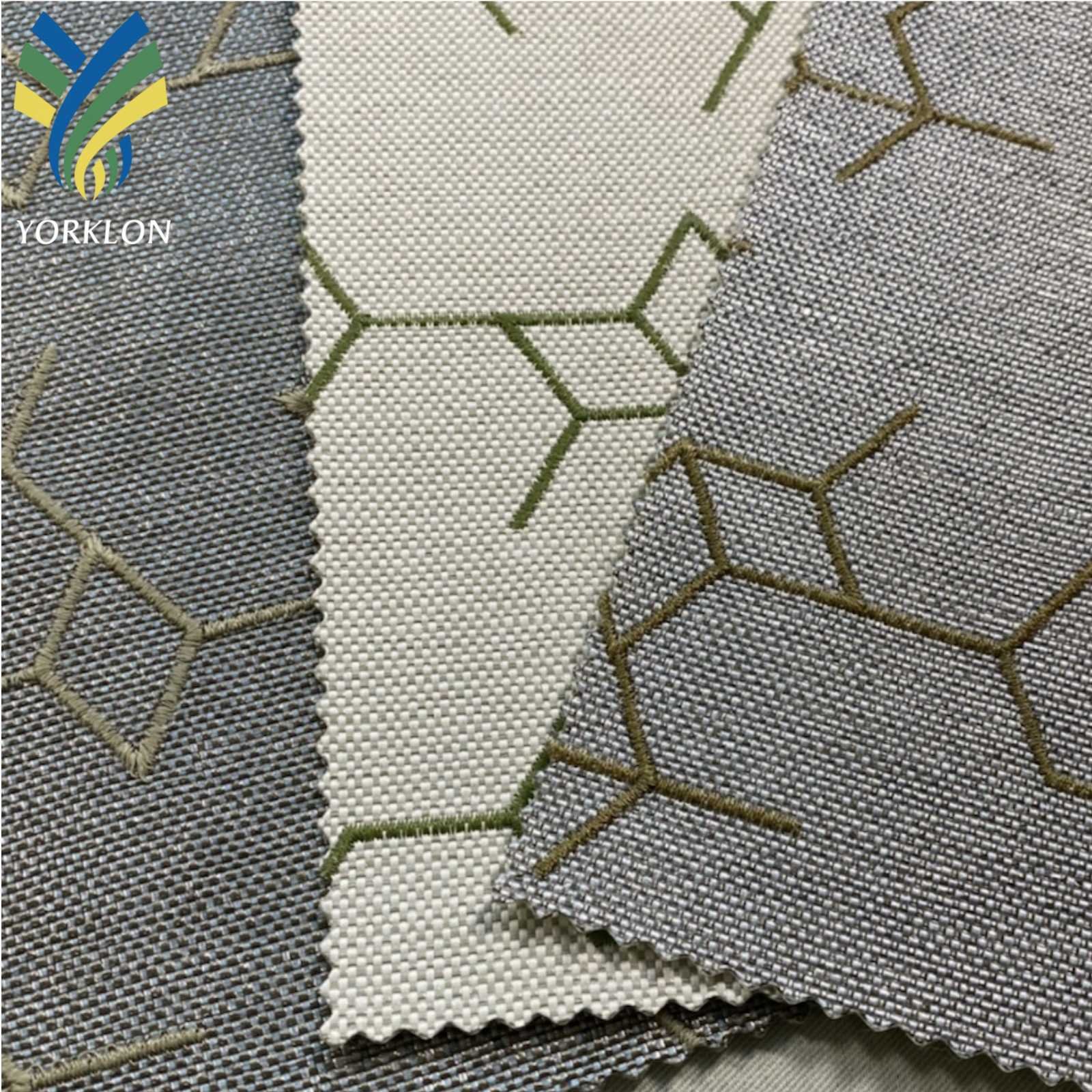 CX 6771 Geometric PE Embroidery Woven Texture Wallpaper Wall Covering For Hotel Wall Background Decoration