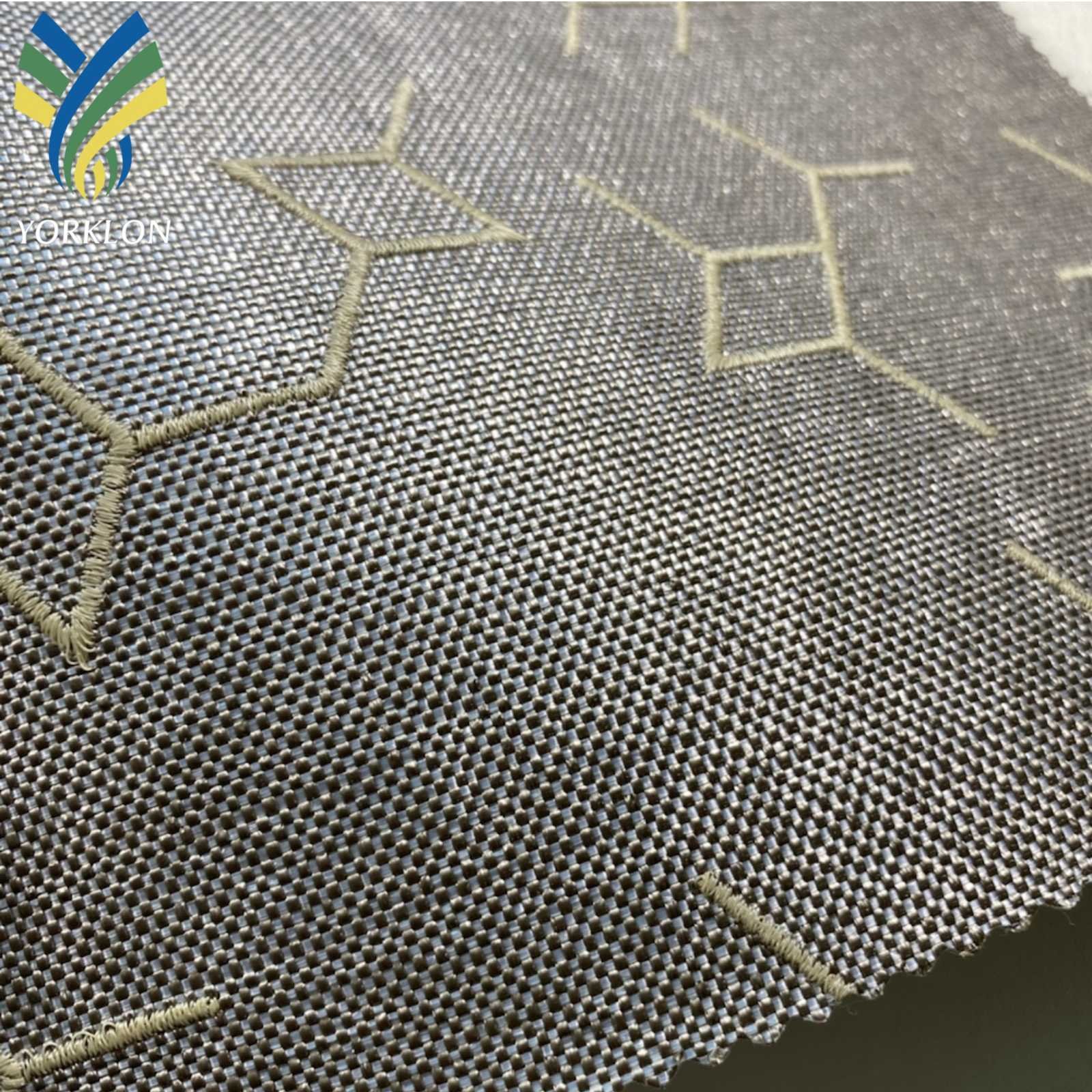 CX 6771 Geometric PE Embroidery Woven Texture Wallpaper Wall Covering For Hotel Wall Background Decoration