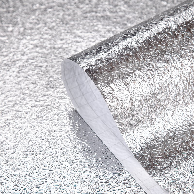 oil-proof/waterproof wallpaper rolls, self adhesive aluminum foil stickers for kitchen