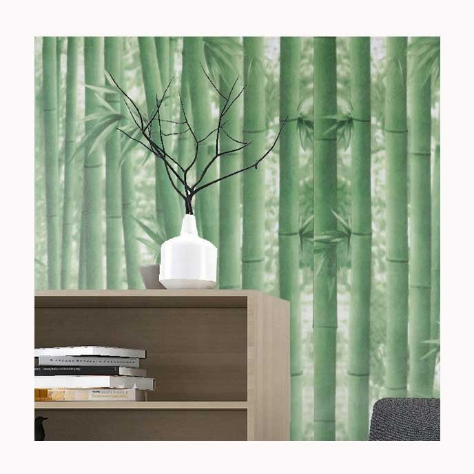 0.45*10m High Quality Peel and Stick Green Leaf Adhesive Wallpaper Sticker Home Decoration