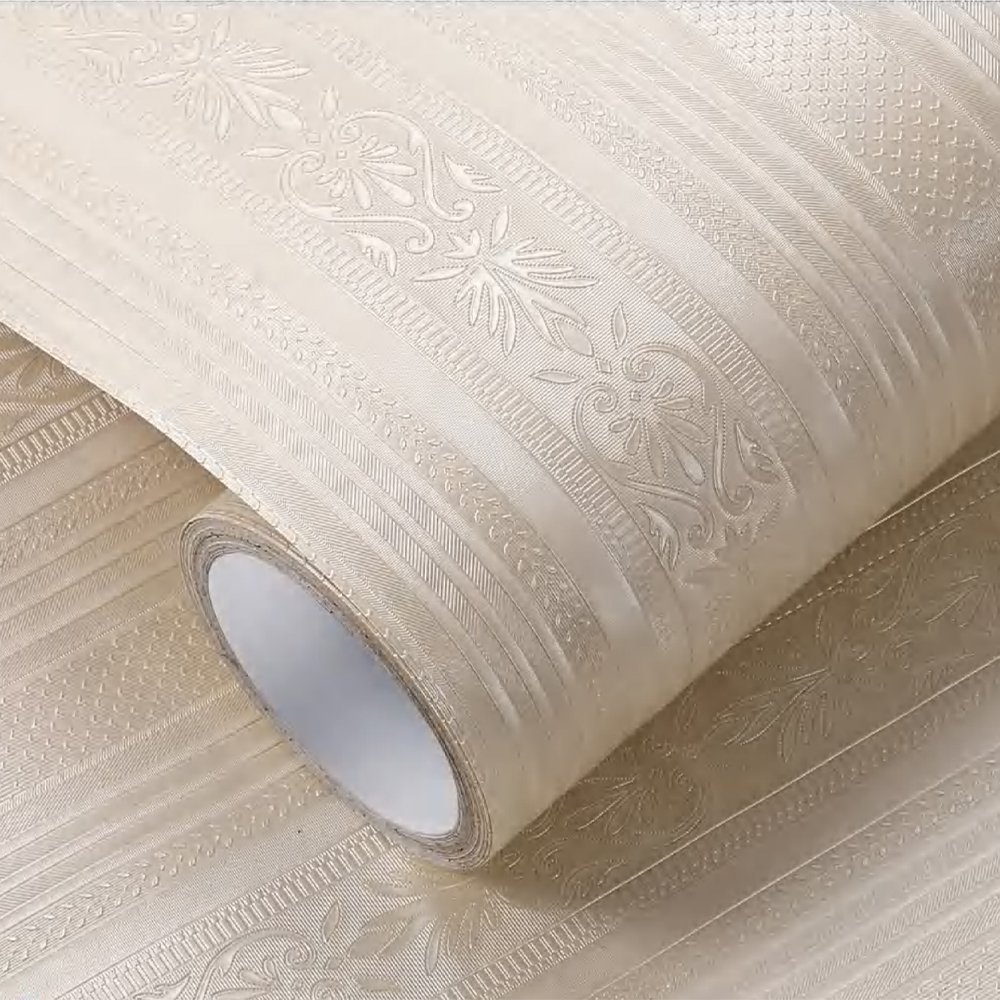Wall Decoration PVC Rolls of Adhesive Wallpaper Rolls Green Color For Bedroom