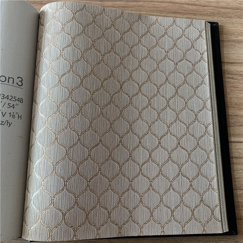 Luxury 54 inch fabric backed vinyl wall paper commercial hotel wallpaper