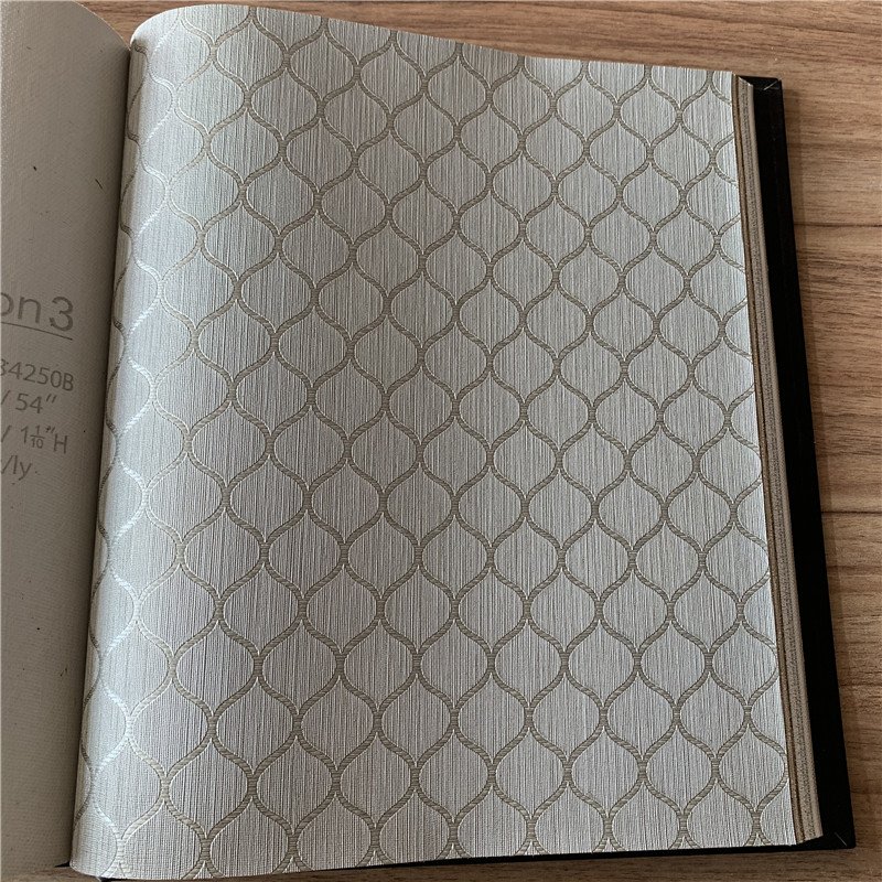 Luxury 54 inch fabric backed vinyl wall paper commercial hotel wallpaper