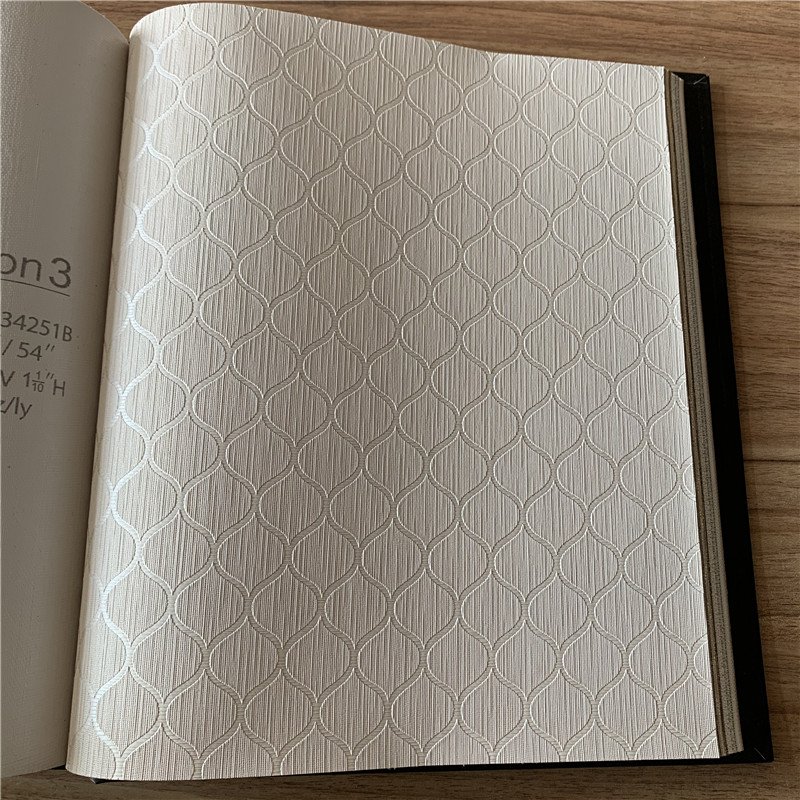 Luxury 54 inch fabric backed vinyl wall paper commercial hotel wallpaper