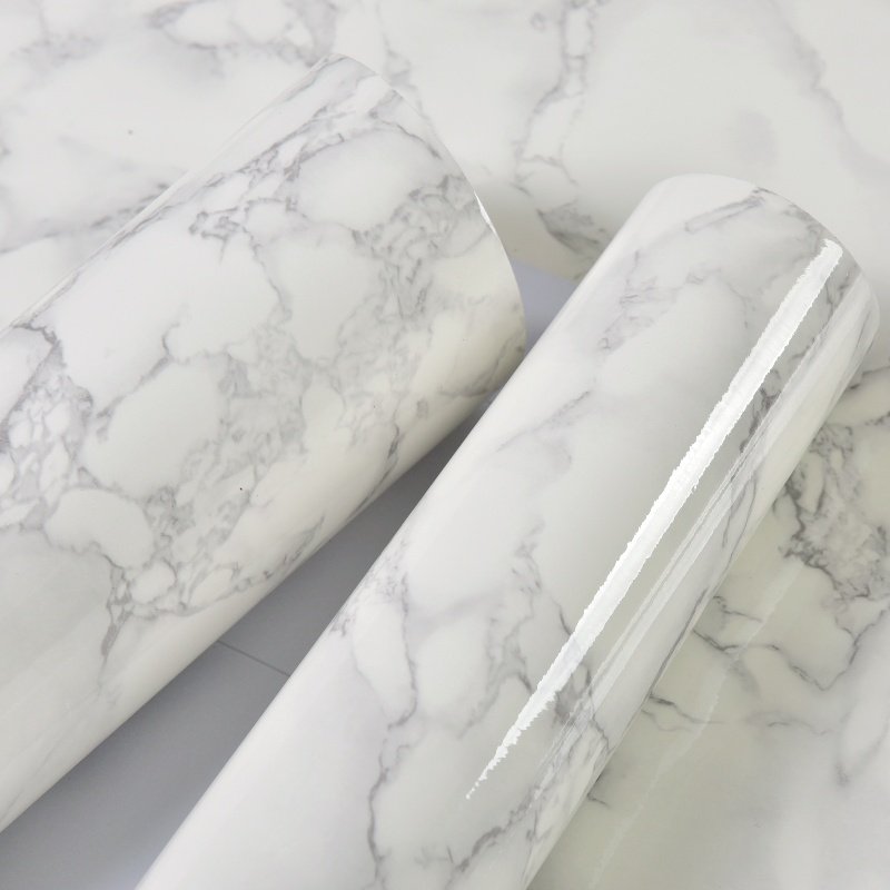 Light Beige Yellow Marble Wallpaper Rolls Wholesale America Waterproof PVC Self-Adhesive Peel & Stick Wallpapers Home Decoration