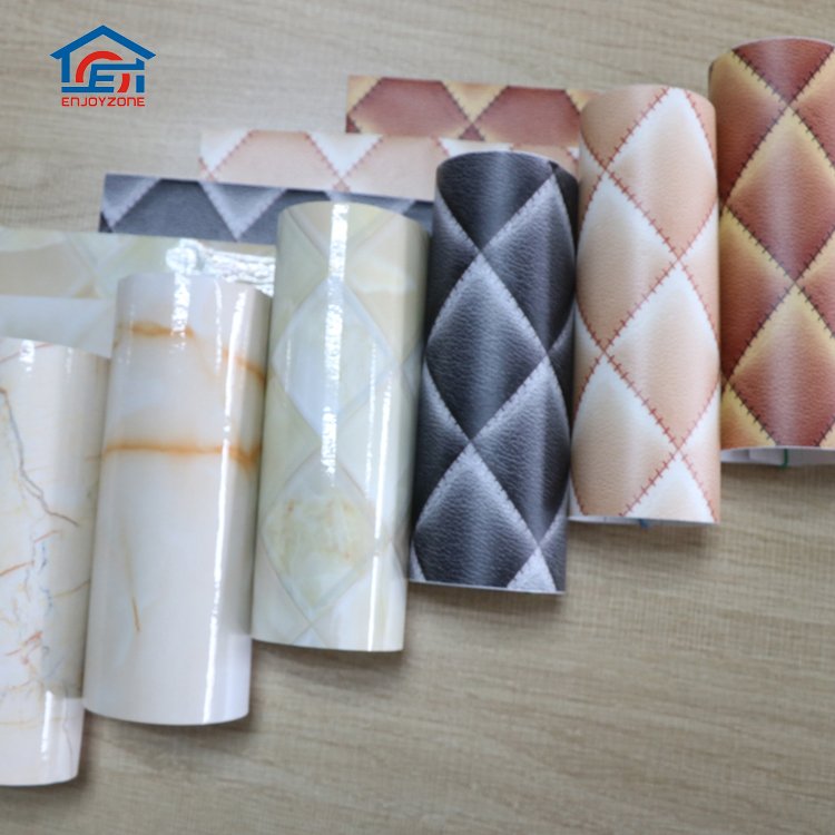 Marble Texture Vinyl Foil Wallpaper Roll Sound Proof Sticker
