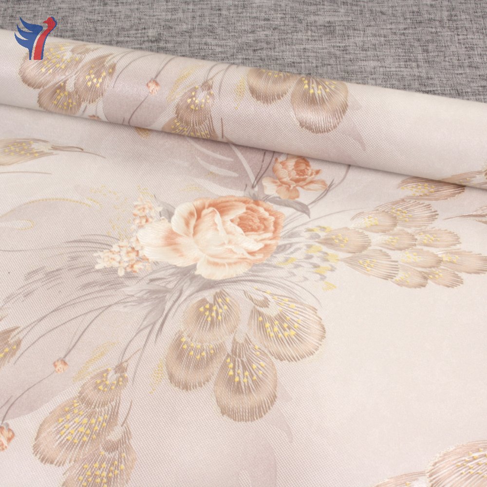 Jinyi Y61101Thick Vinyl Embossed Gapless Vinyl Sticker Stick and Peel Beautiful Wall Paper Rolls Wallpaper